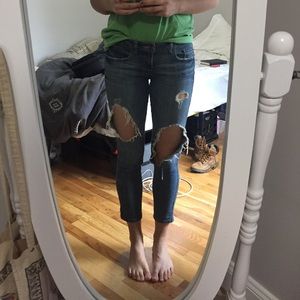 Gap Ripped Denim Skinny Jeans